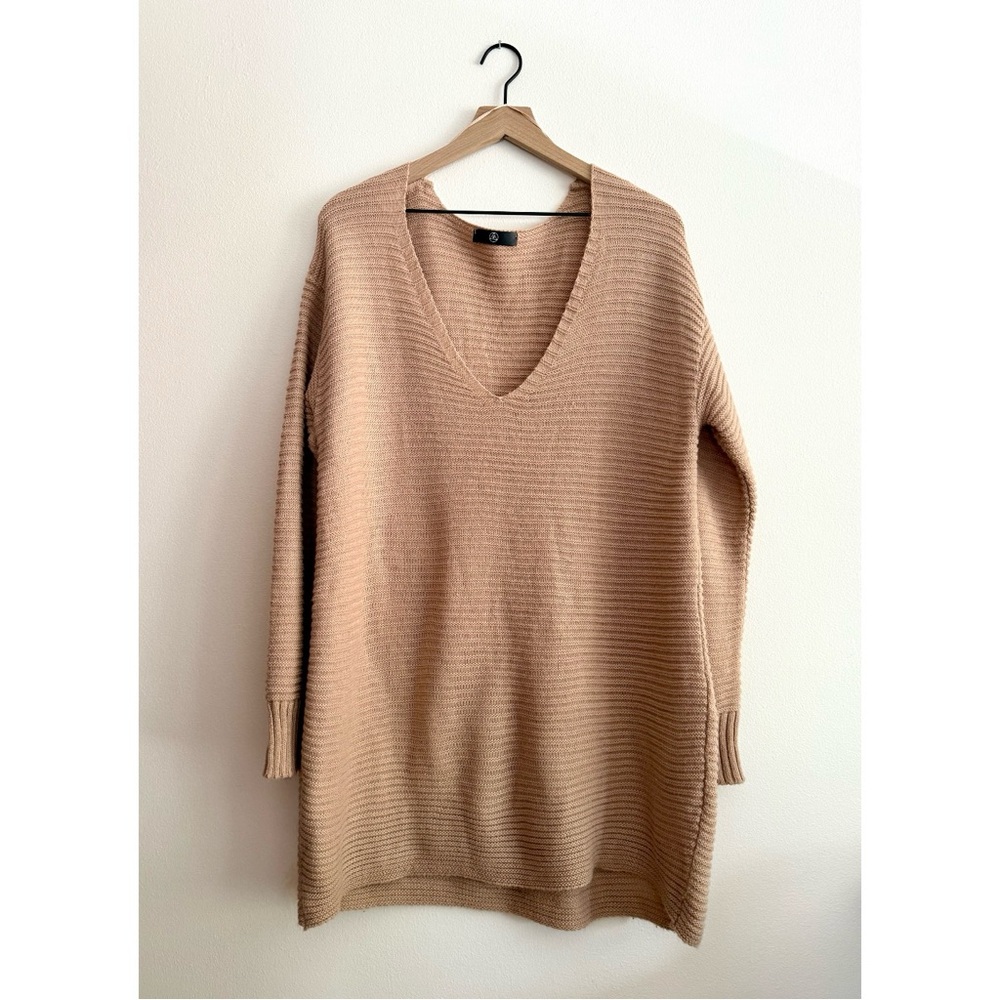 Missguided Ribbed Oversized Sweater Dress